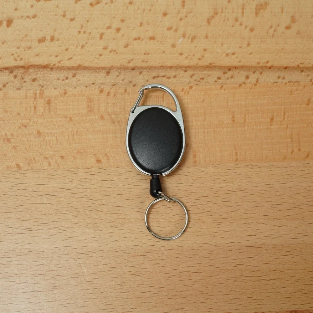 Retractable Badge‎ Reel ID Holder Lanyard Retractor for Keys Cards Name Tags